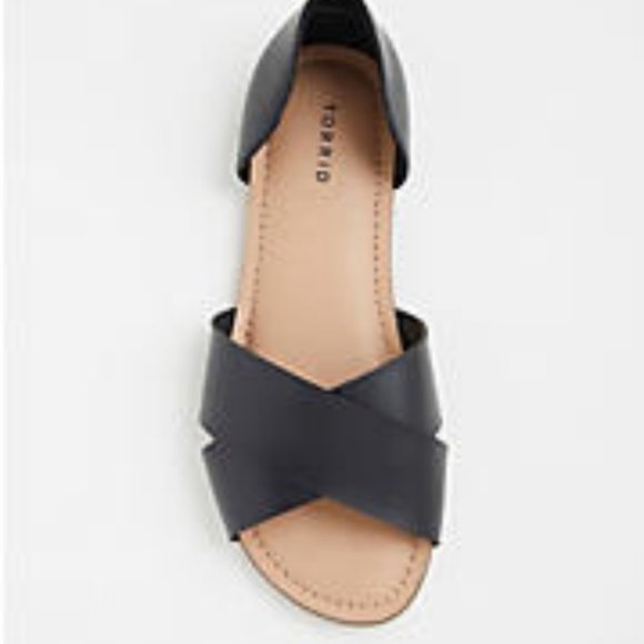 torrid Shoes - Torrid CRISSCROSS STRAP D'ORSAY FLATS Black 12W